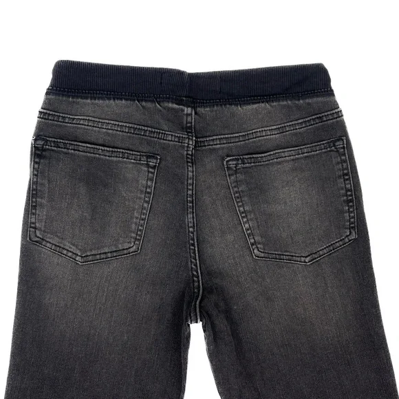 NWT Old Navy Karate Rib Knit Waist Washed Black Pull On Jeans Kids Boys XL 14-16 - Picture 13 of 14